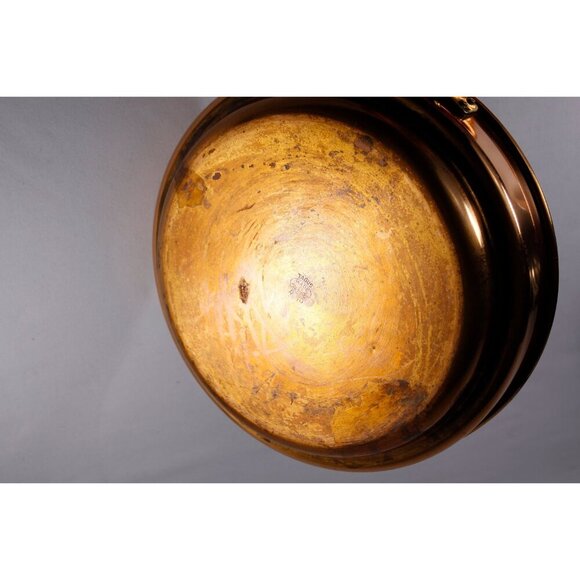 Vintage Tagus copperware pan, country kitchen cookware chafing dish, copper food - Picture 8 of 10